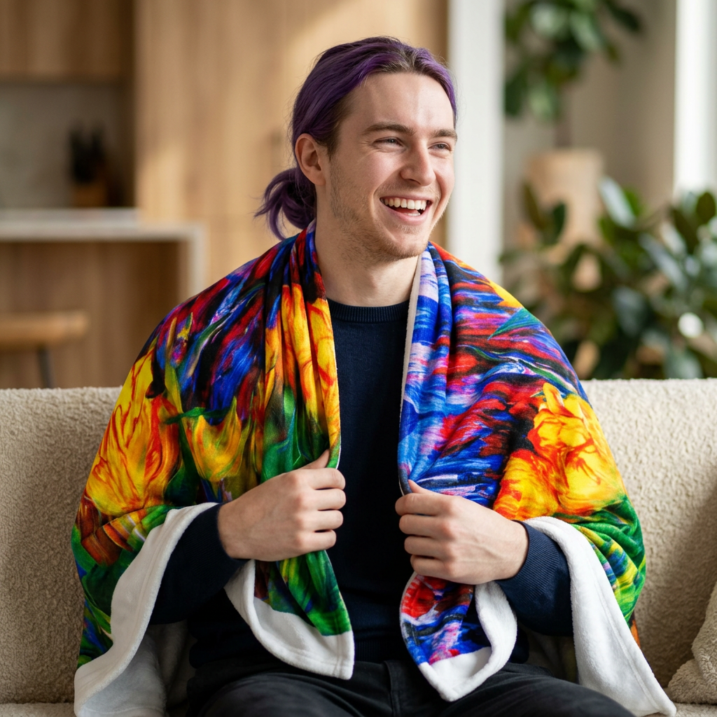 Tulip Art Throw Blanket | Bob Hundt Photography