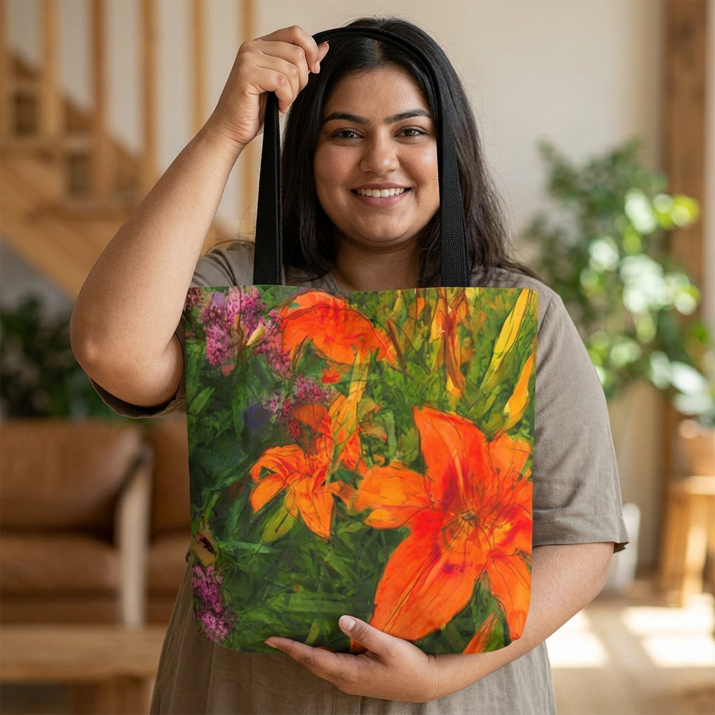 Orange Lily Art Tote Bag | Bob Hundt Photography
