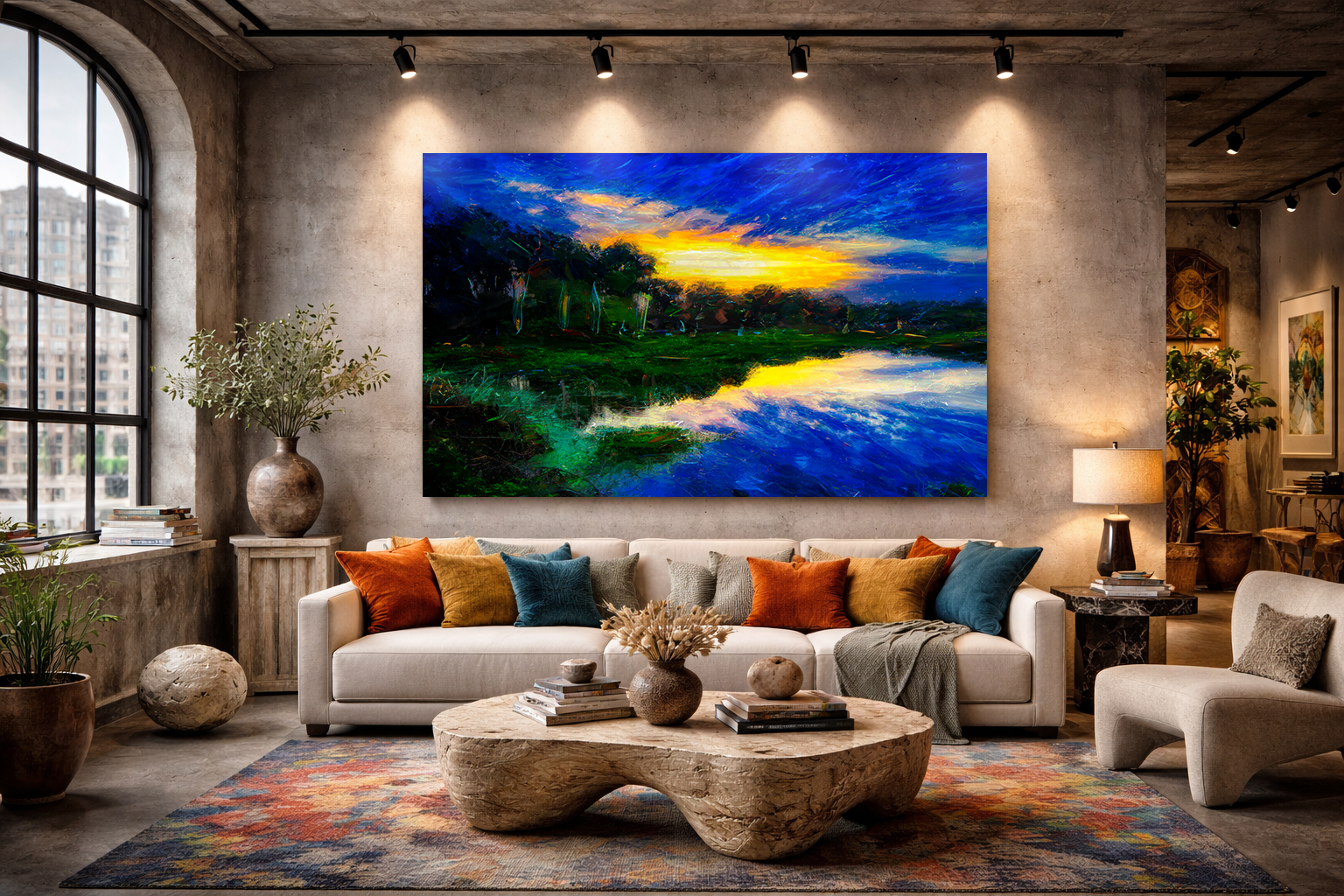Circle B Ranch Sunset Reflection Wall Art — Florida Wetlands in