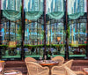 Restaurant Window Reflections Abstract - Melbourne, Victoria Australia