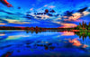 Lake Ritchie Sunset - Isle Royale National Park Photograph Bob Hundt Photography 