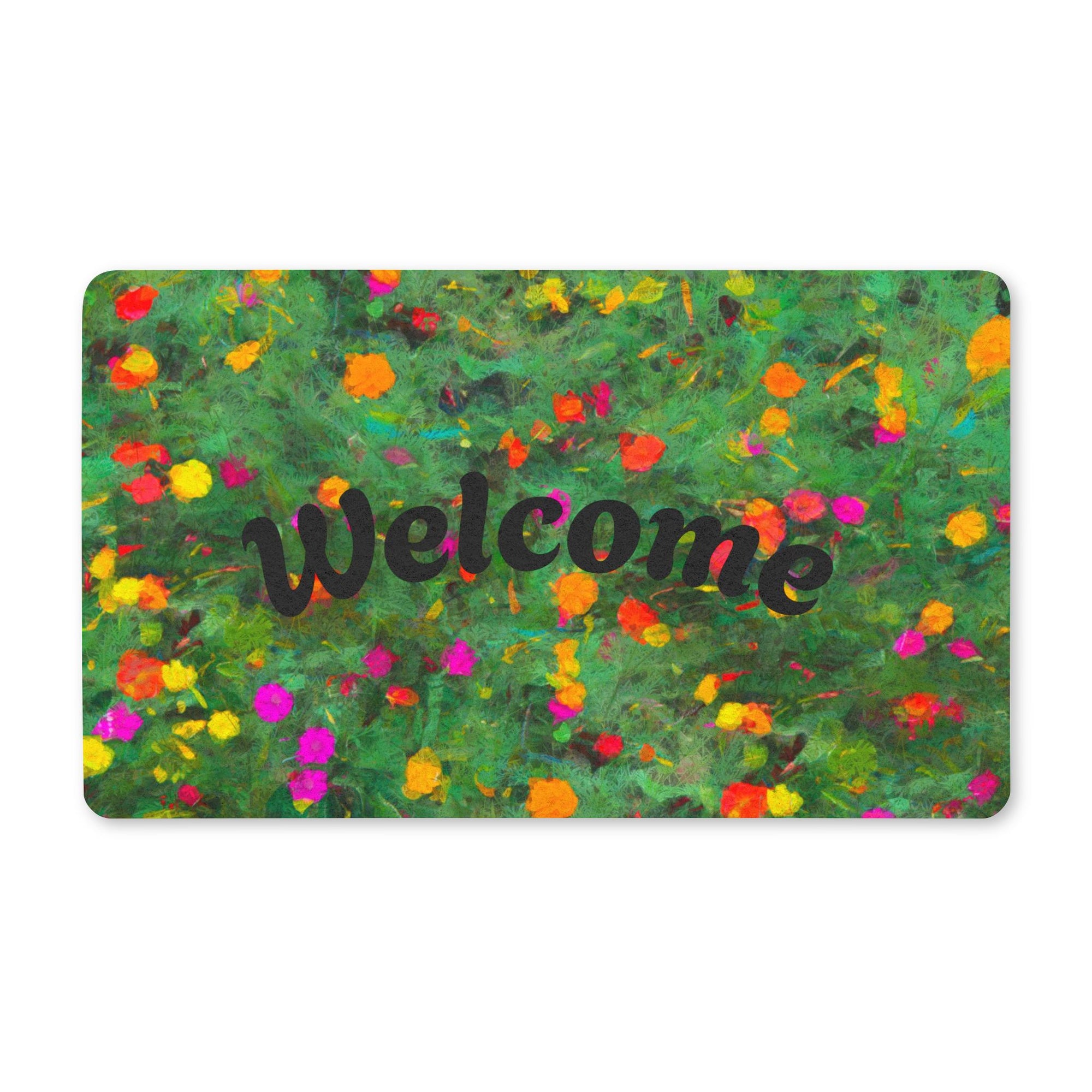 Floral Welcome Doormat | Bob Hundt Photography