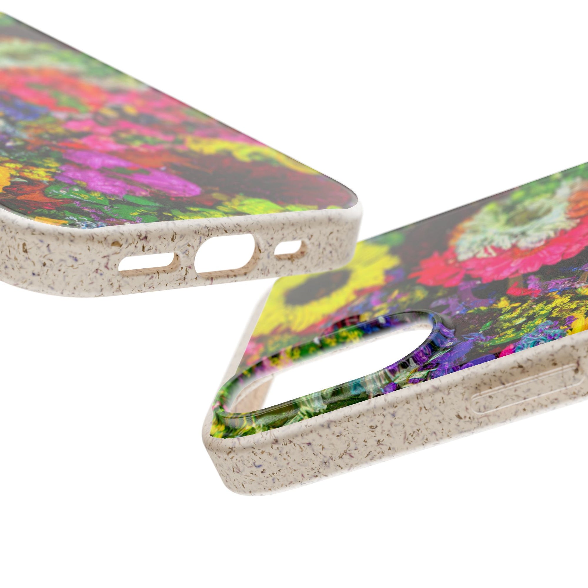 Biodegradable Floral Phone Case — Bright Wildflower Eco Phone Cover