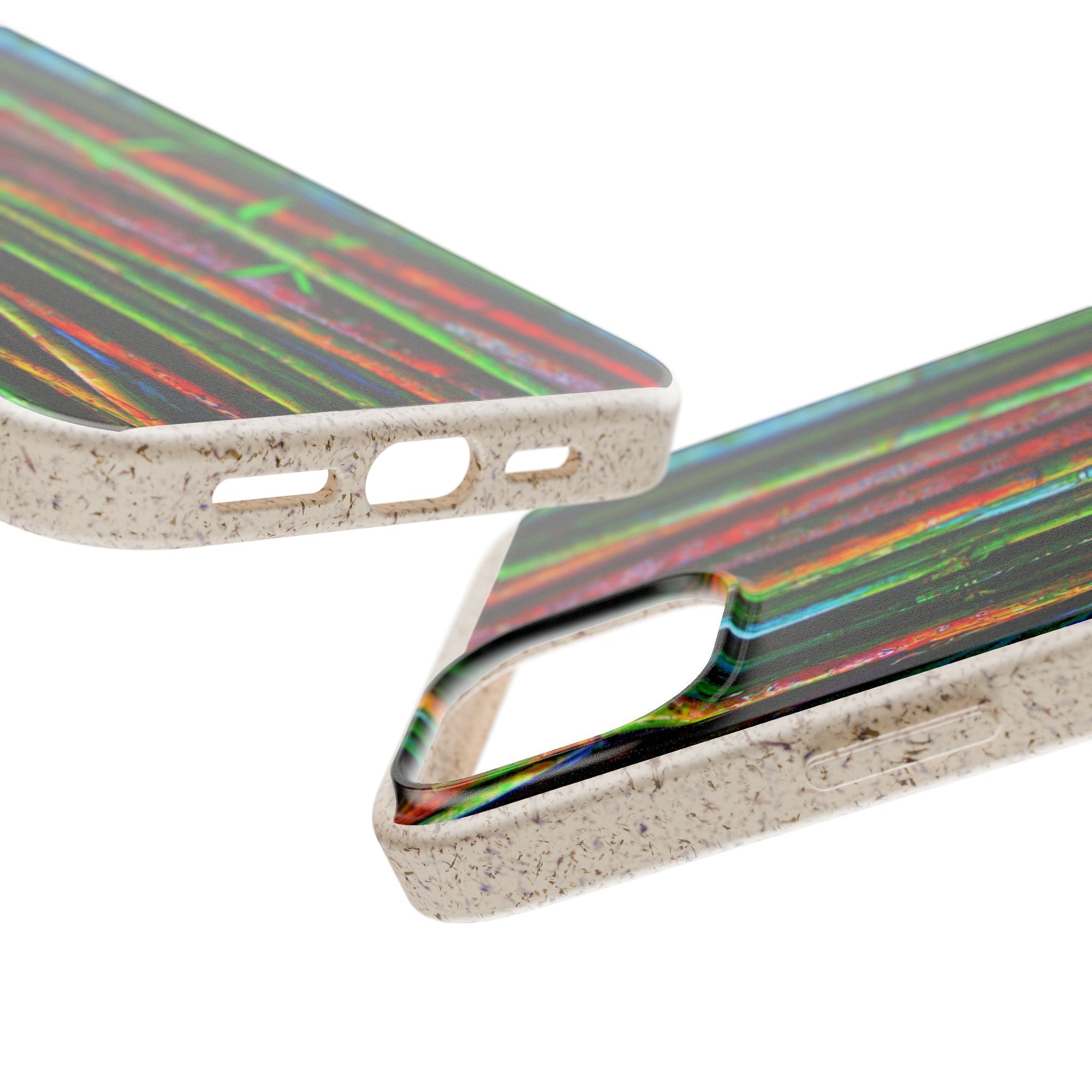 Biodegradable Phone Case — Colorful Bamboo Forest Eco-Friendly iPhone Cover