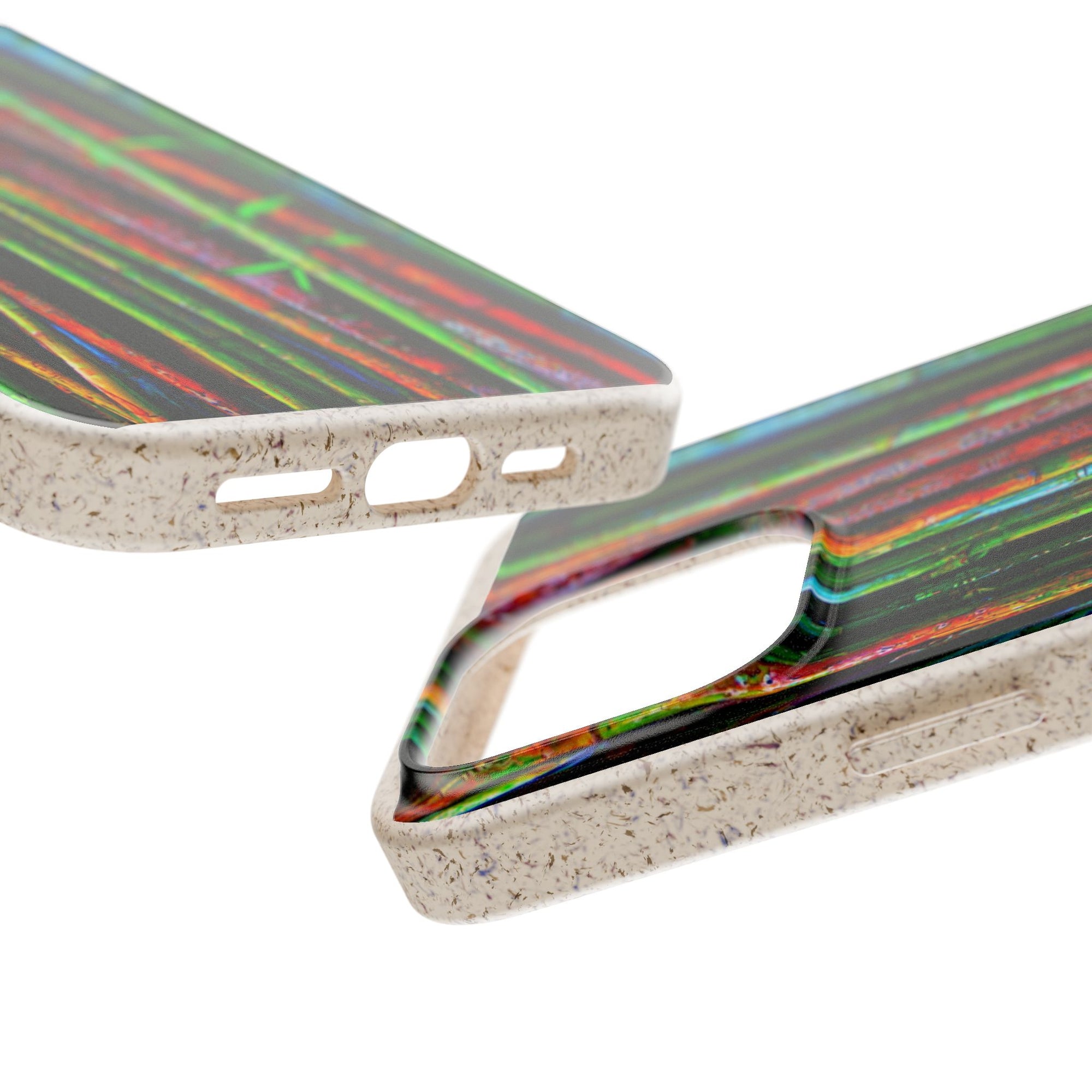 Biodegradable Phone Case — Colorful Bamboo Forest Eco-Friendly iPhone Cover