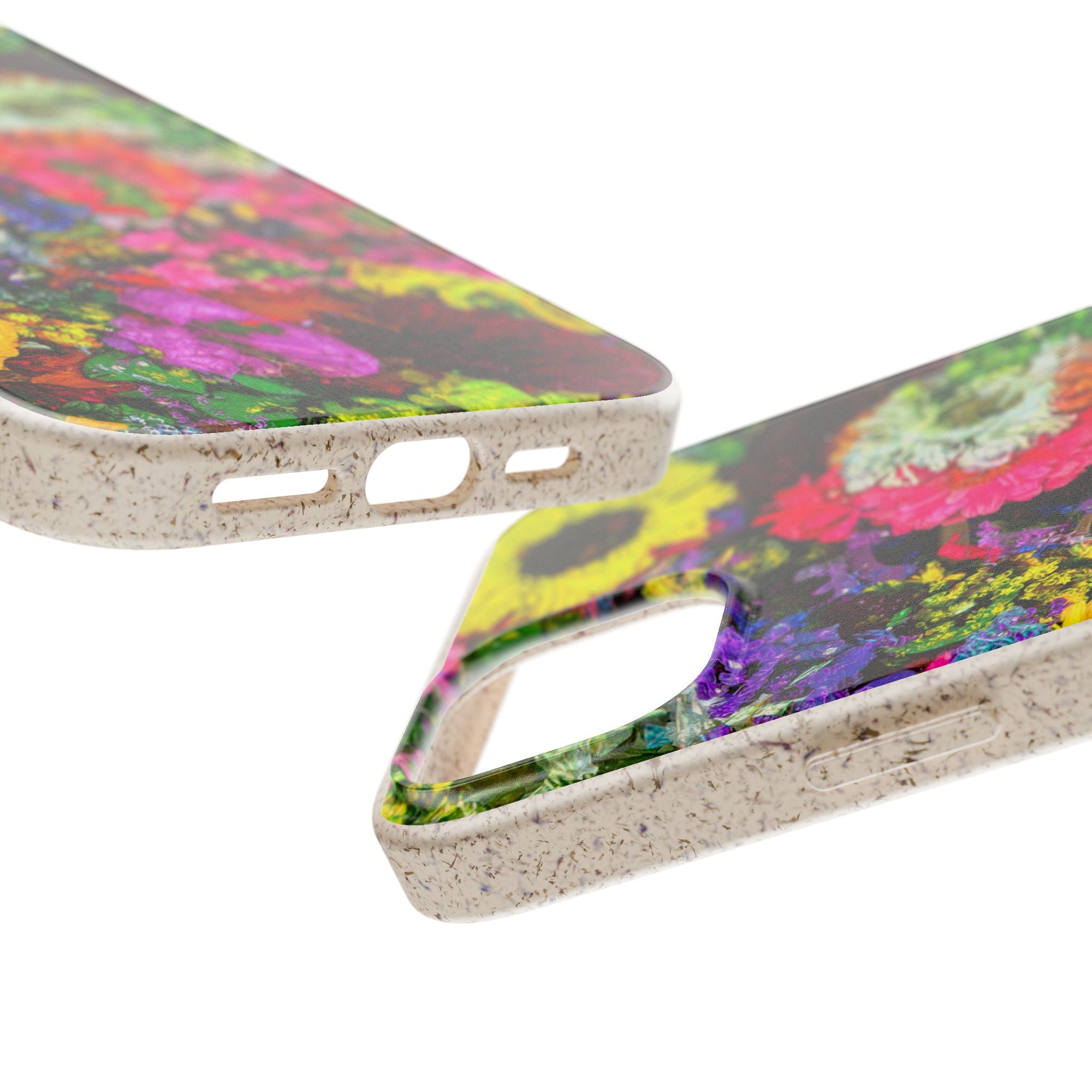 Biodegradable Floral Phone Case — Bright Wildflower Eco Phone Cover