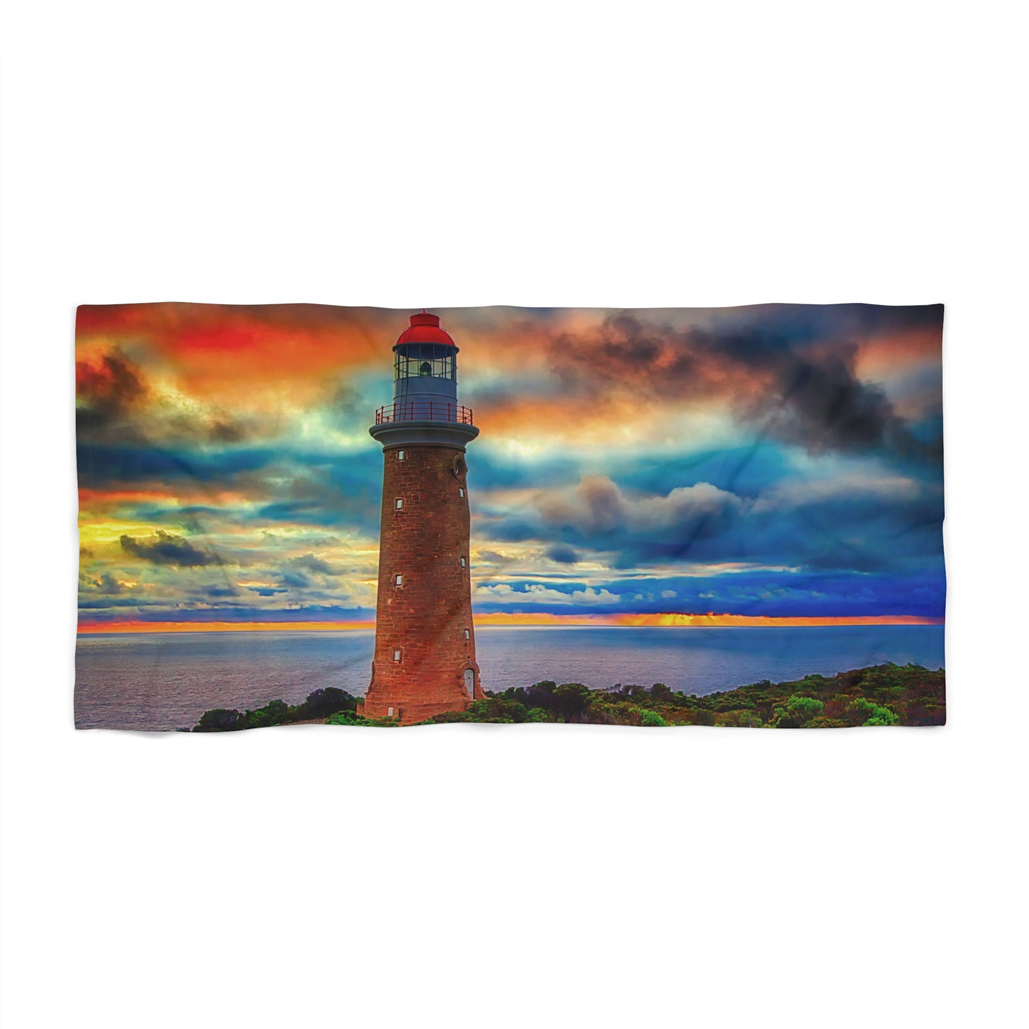 Copy of Copy of Copy of Harbor Boats Beach Towel — Colorful Nautical Marina Artwork