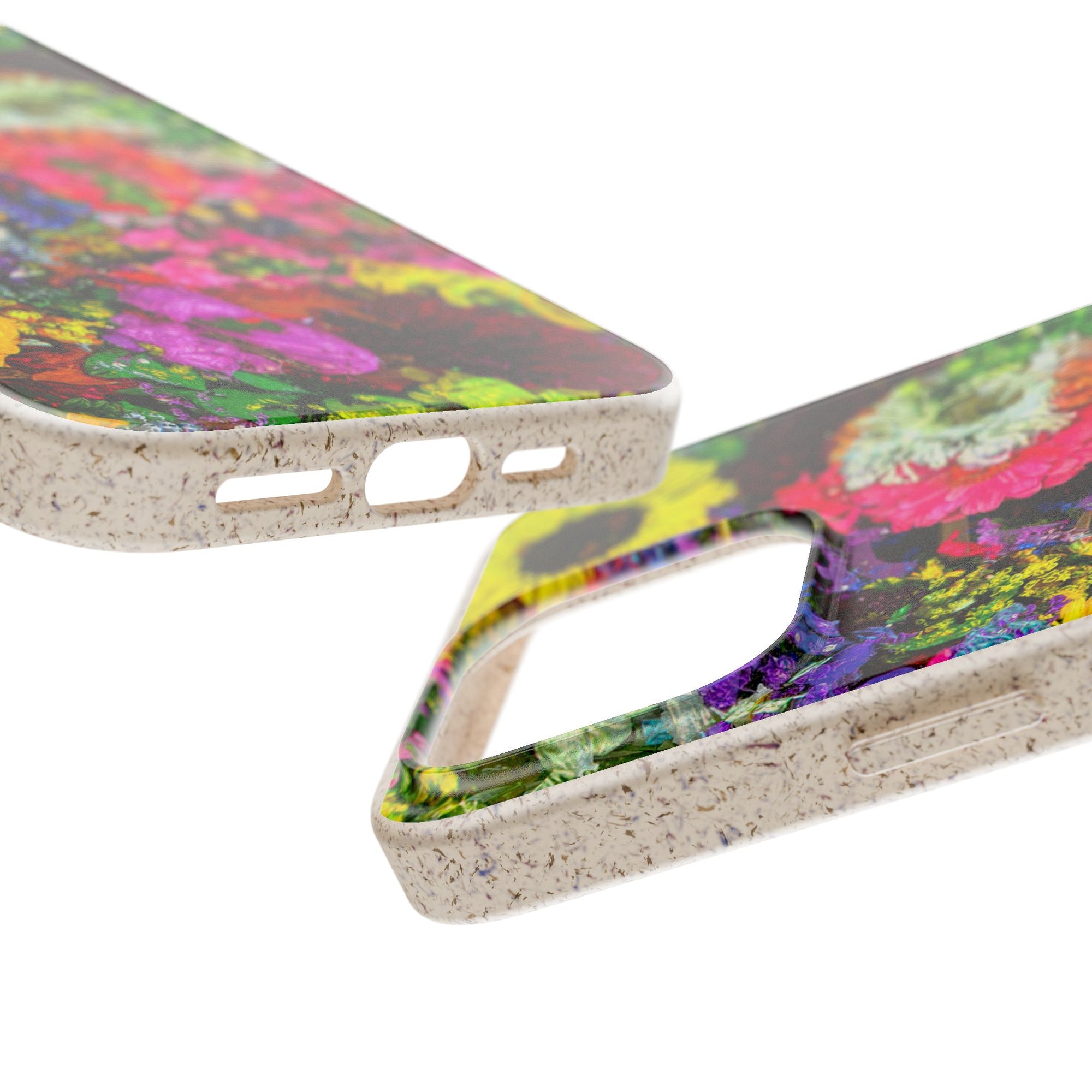 Biodegradable Floral Phone Case — Bright Wildflower Eco Phone Cover