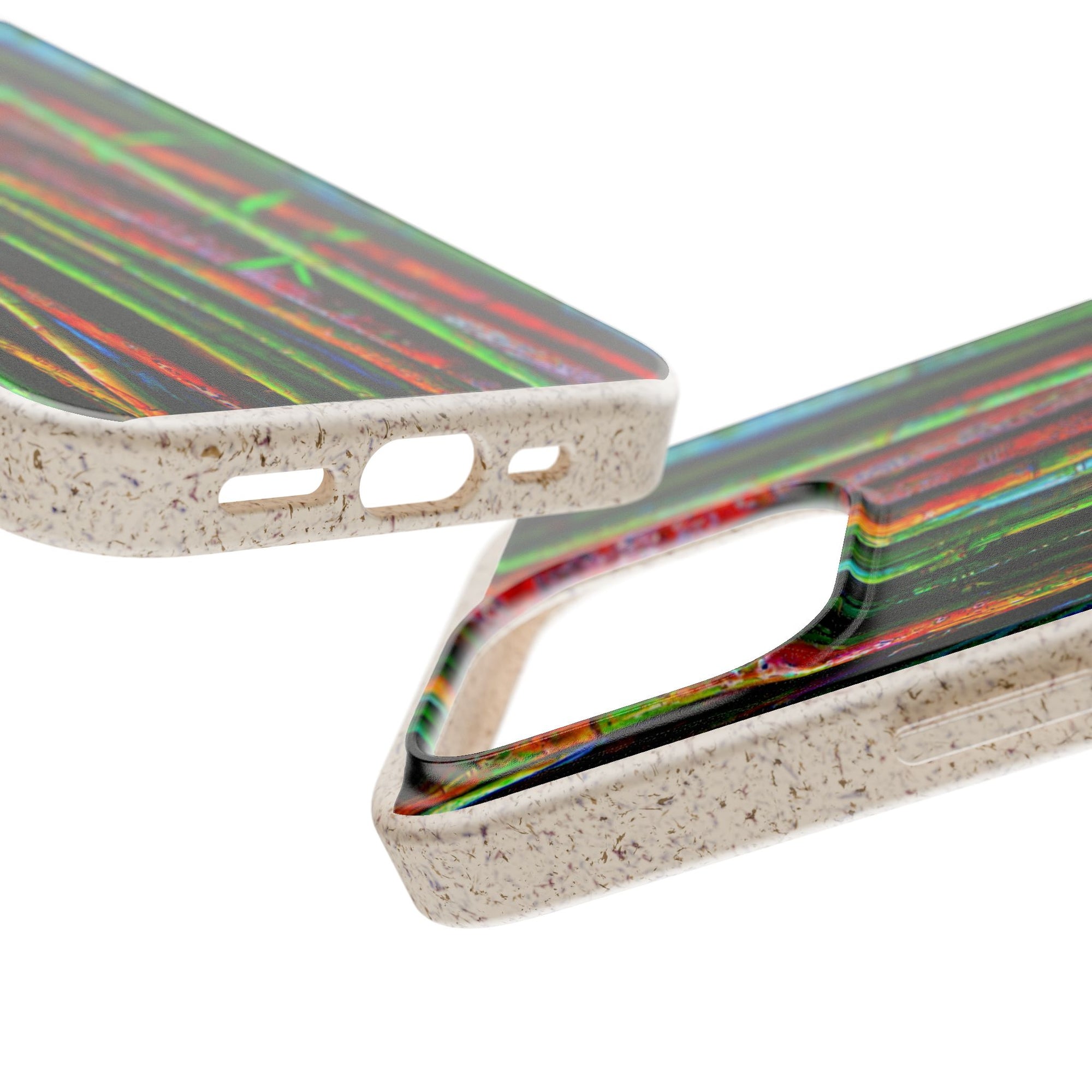 Biodegradable Phone Case — Colorful Bamboo Forest Eco-Friendly iPhone Cover