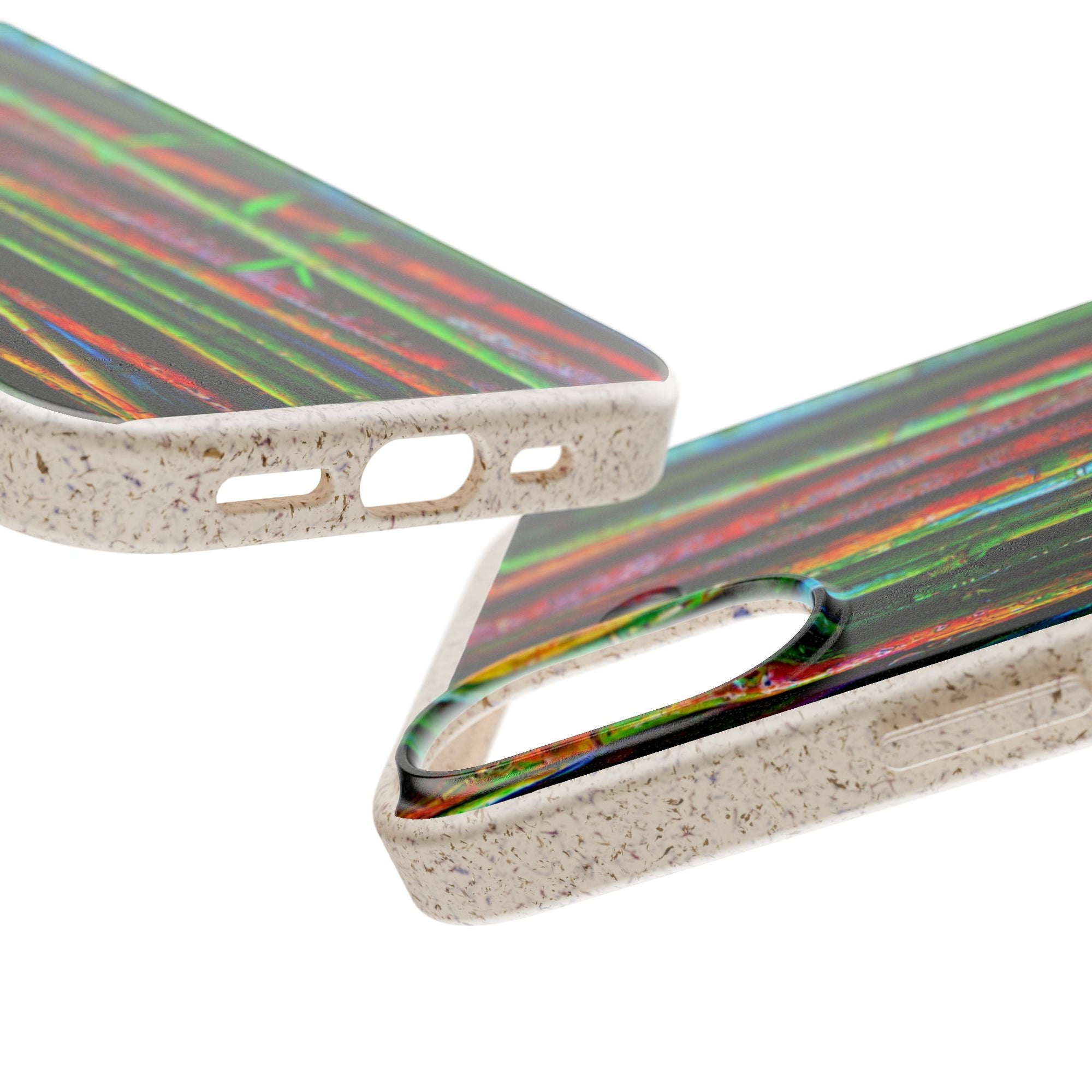 Biodegradable Phone Case — Colorful Bamboo Forest Eco-Friendly iPhone Cover