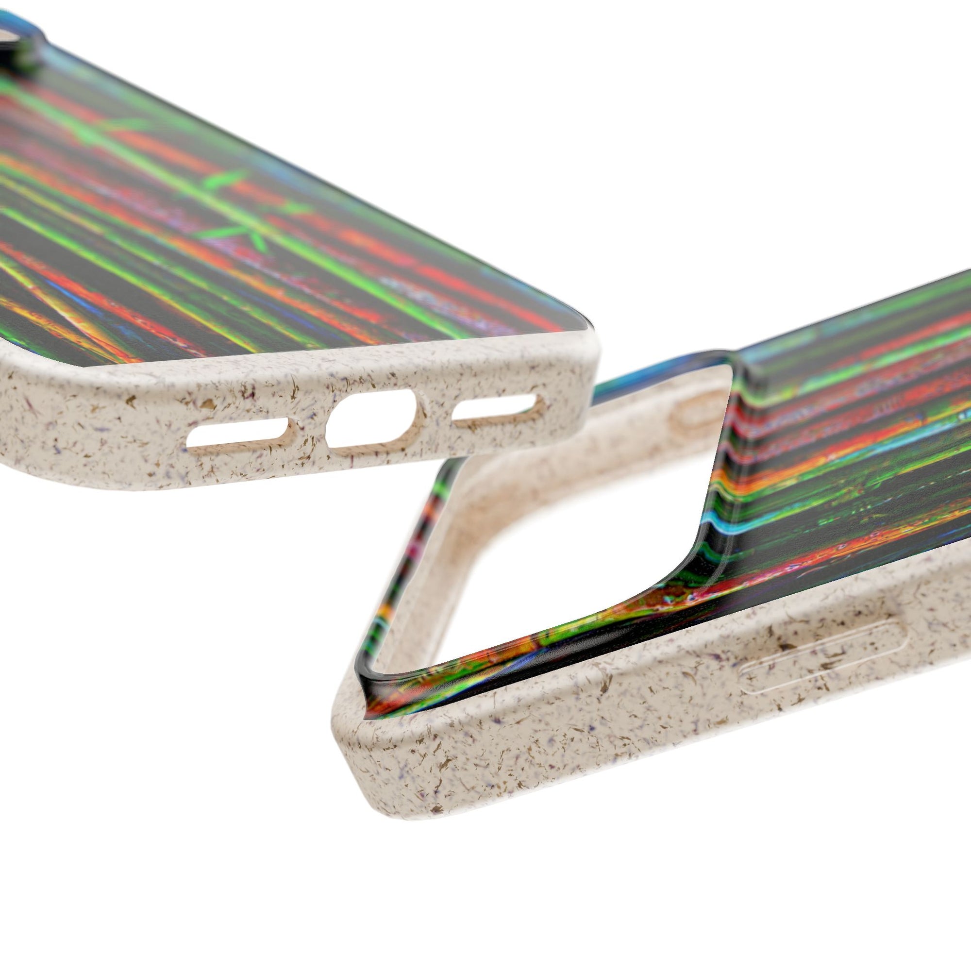Biodegradable Phone Case — Colorful Bamboo Forest Eco-Friendly iPhone Cover