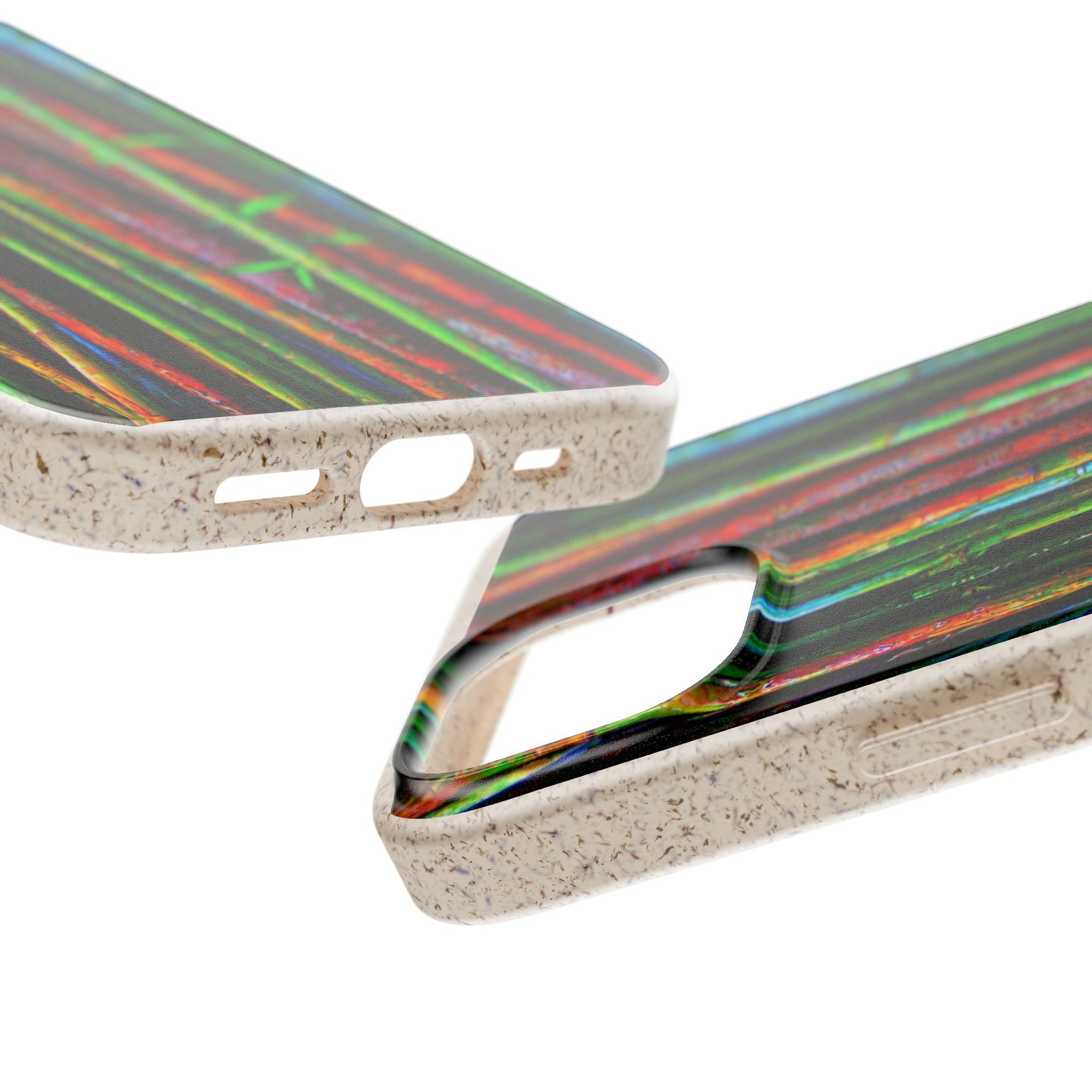 Biodegradable Phone Case — Colorful Bamboo Forest Eco-Friendly iPhone Cover