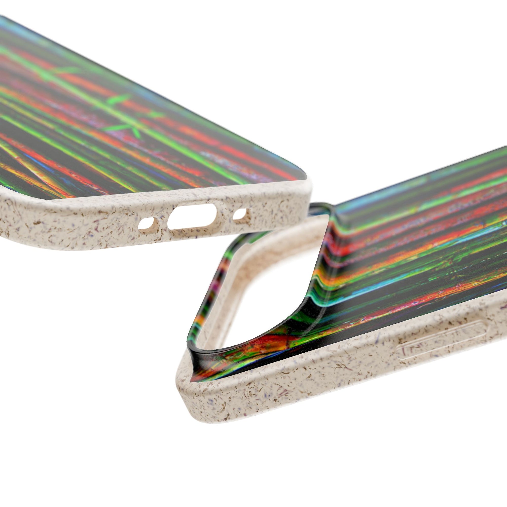 Biodegradable Phone Case — Colorful Bamboo Forest Eco-Friendly iPhone Cover