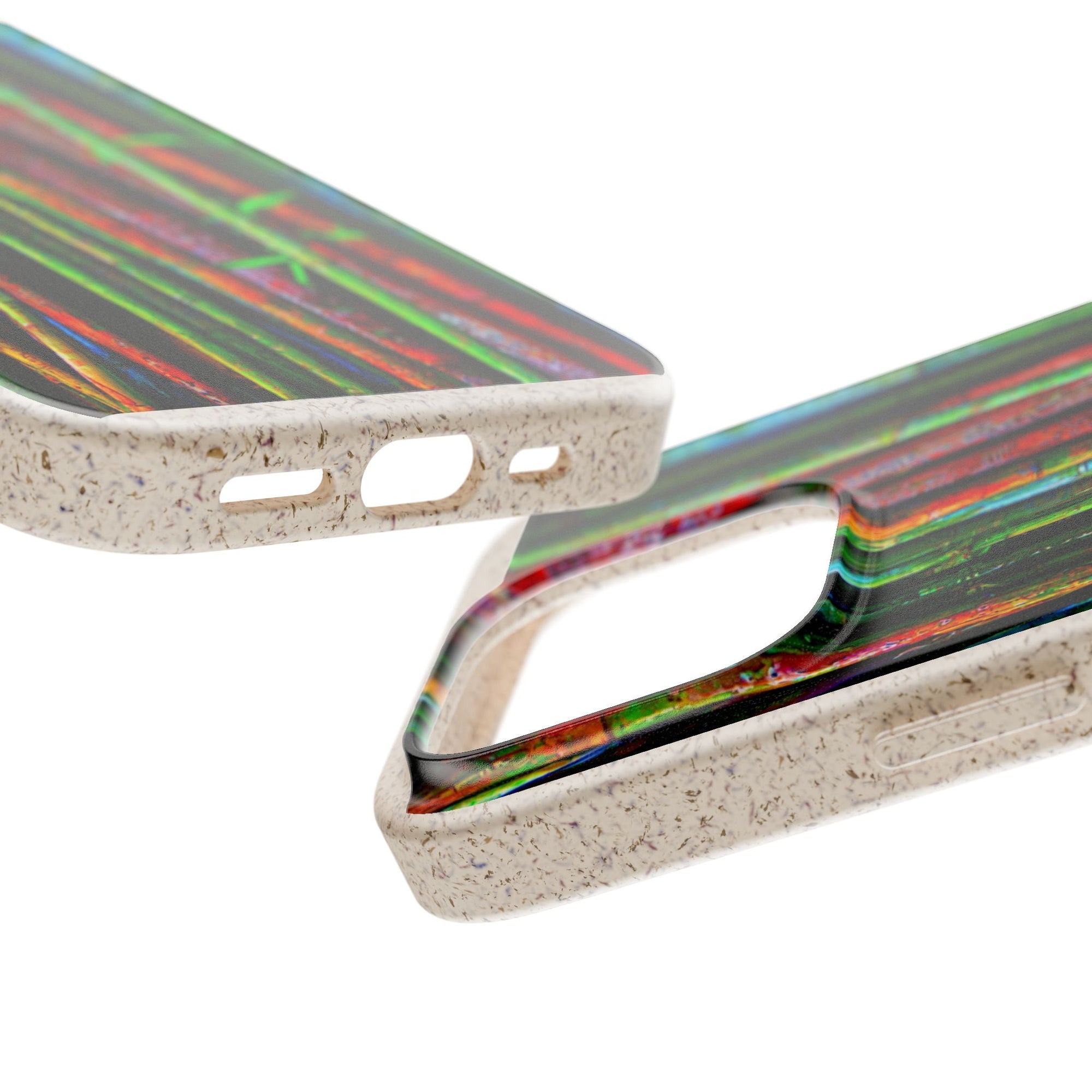 Biodegradable Phone Case — Colorful Bamboo Forest Eco-Friendly iPhone Cover
