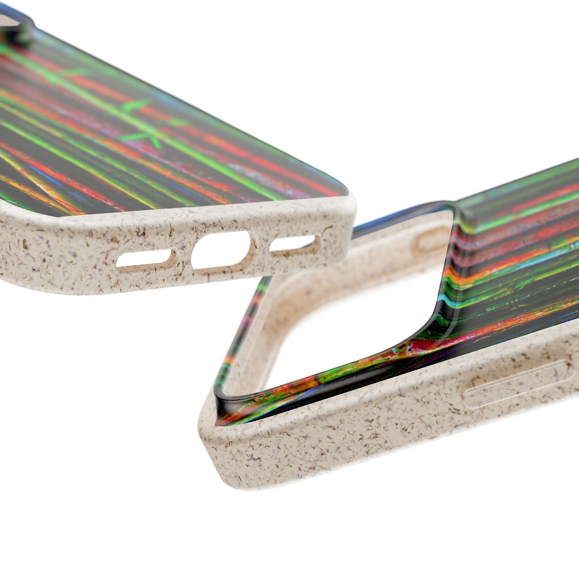 Biodegradable Phone Case — Colorful Bamboo Forest Eco-Friendly iPhone Cover
