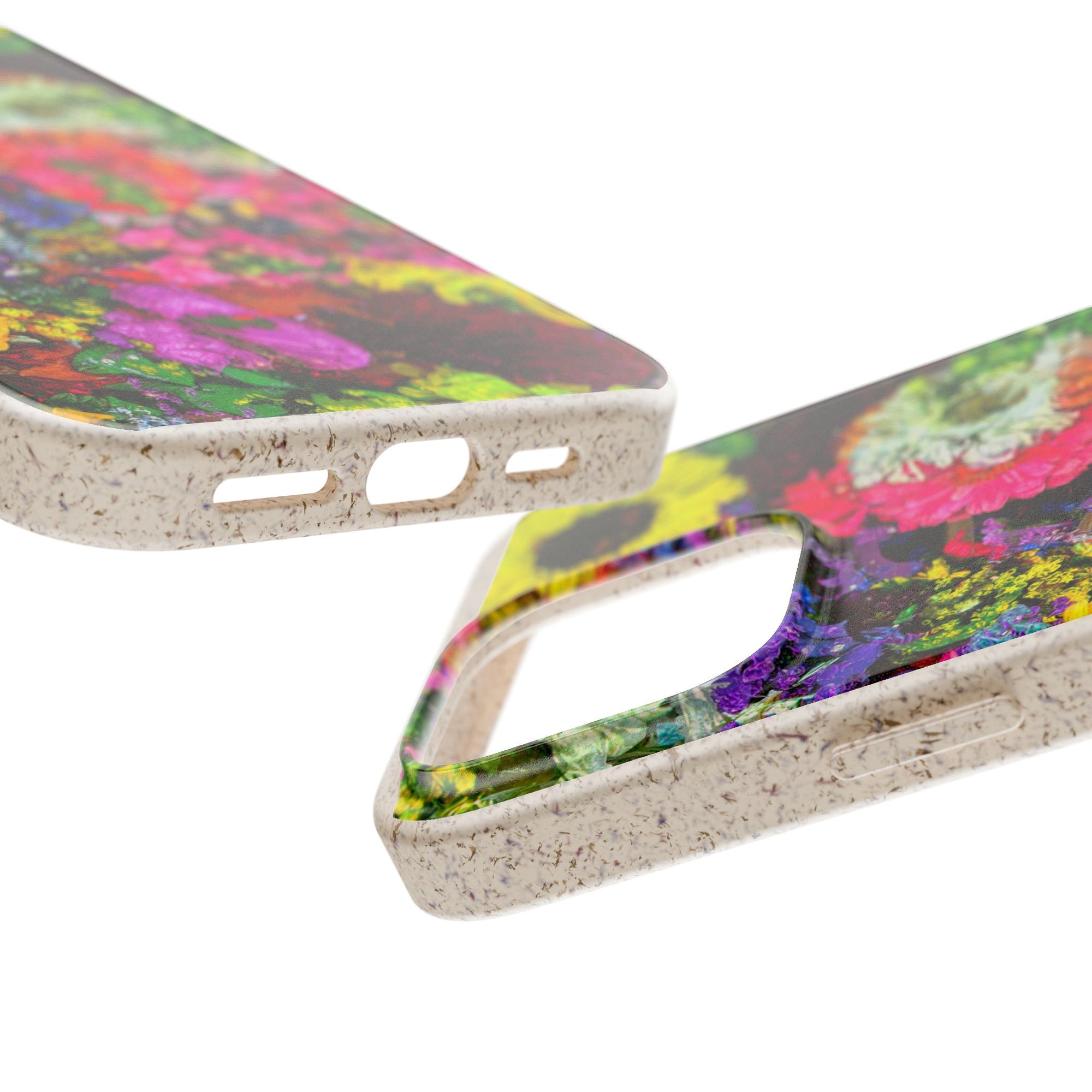 Biodegradable Floral Phone Case — Bright Wildflower Eco Phone Cover