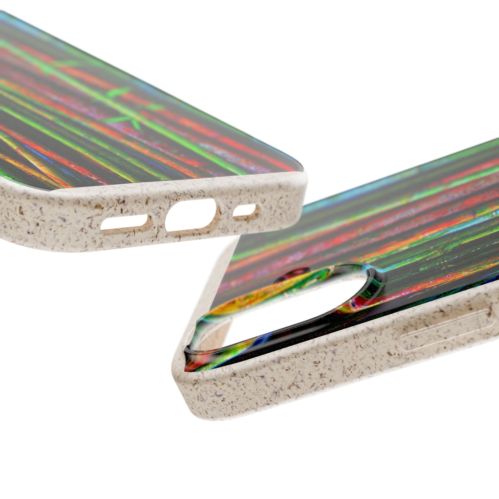 Biodegradable Phone Case — Colorful Bamboo Forest Eco-Friendly iPhone Cover
