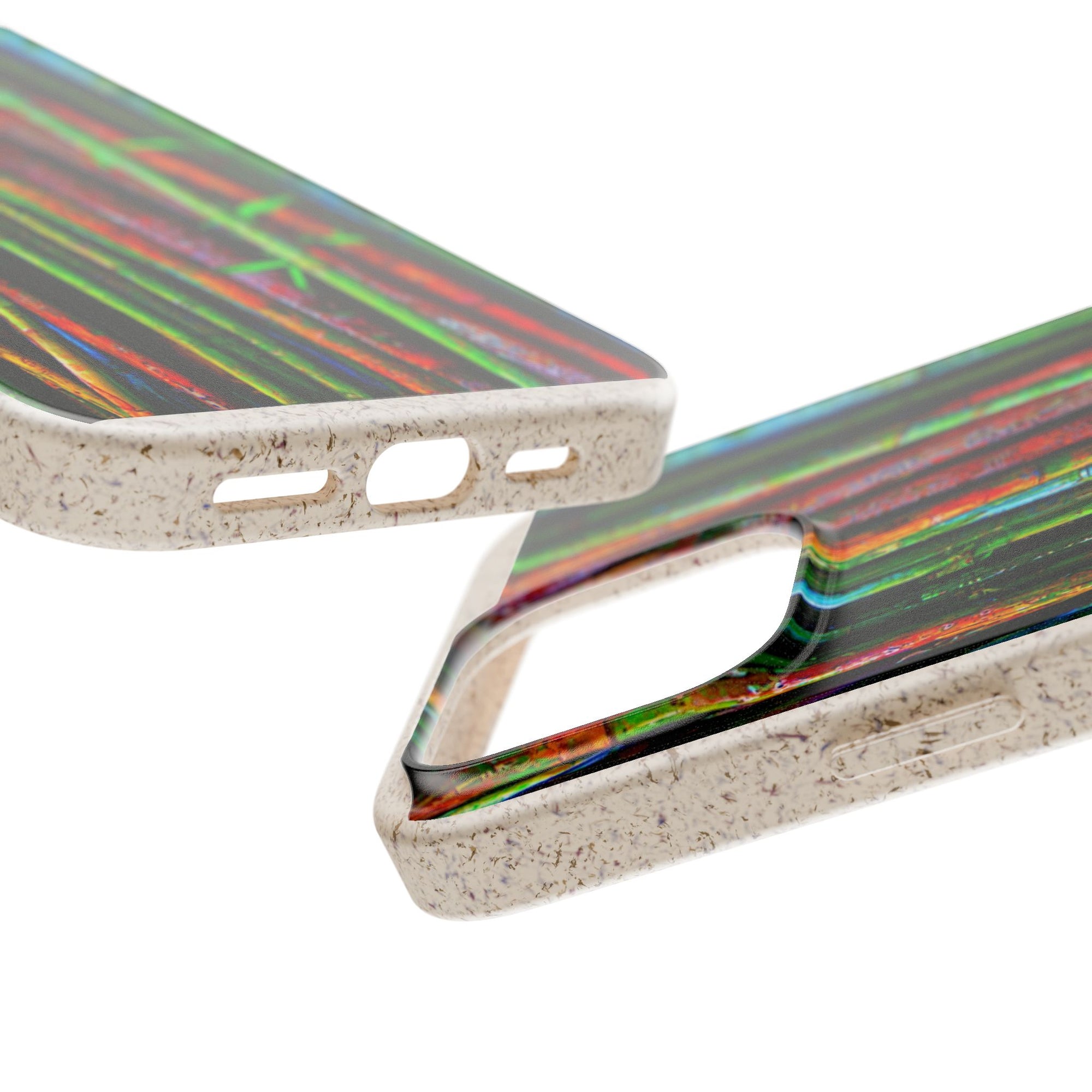 Biodegradable Phone Case — Colorful Bamboo Forest Eco-Friendly iPhone Cover