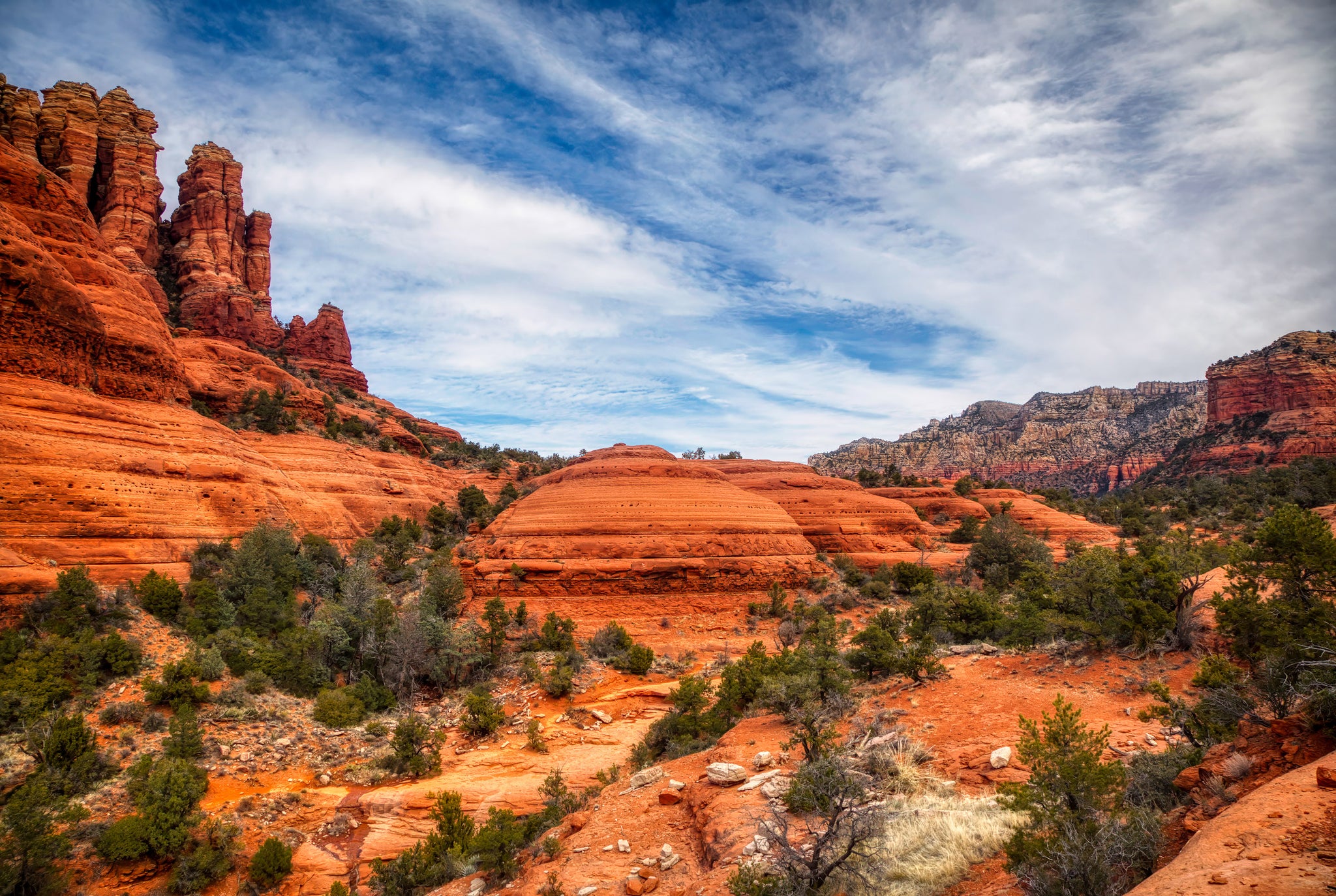 Chicken Point Sedona Wall Art — Red Rock Desert Landscape