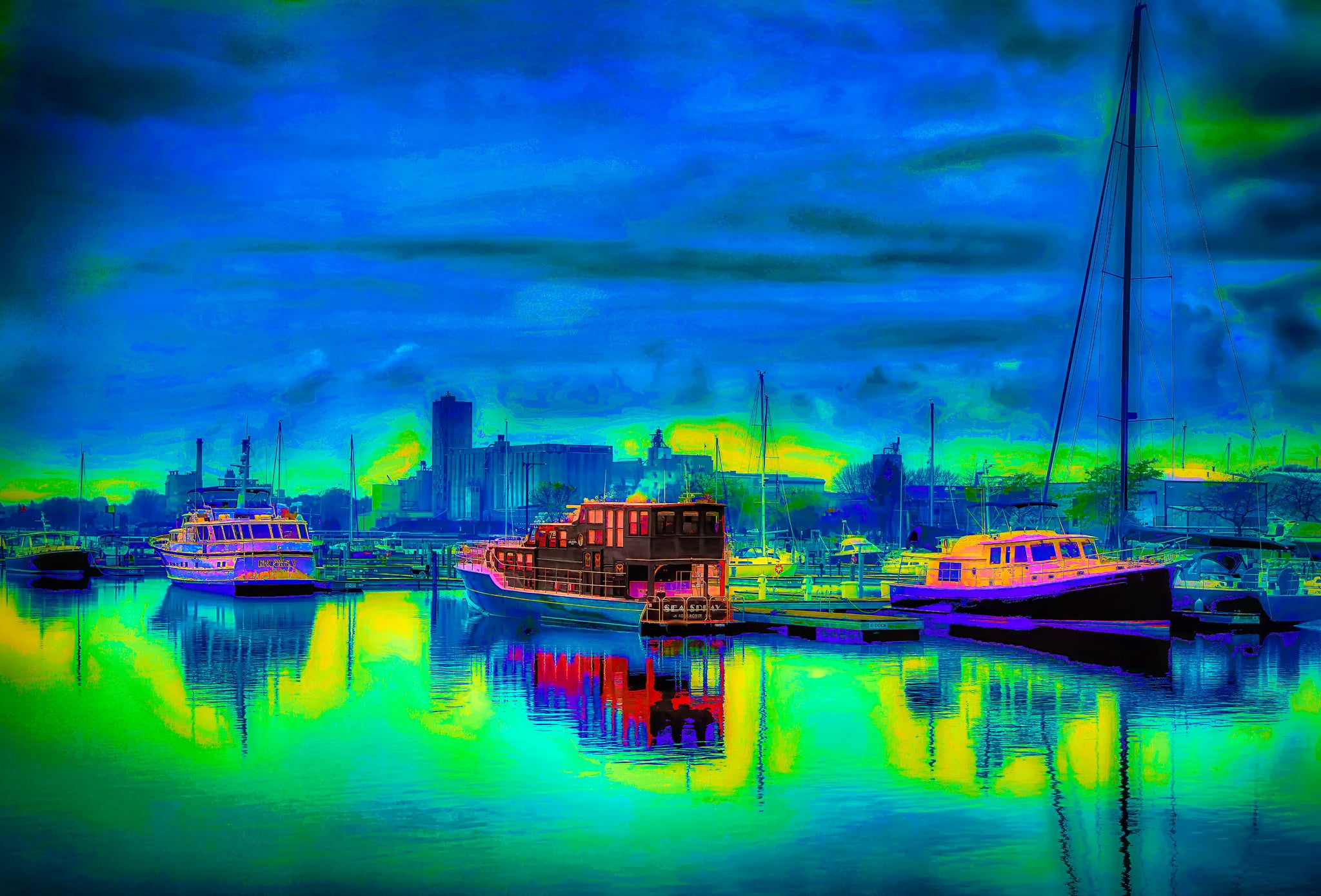 Fluorescent Harbor Dreams — Manitowoc Waterfront