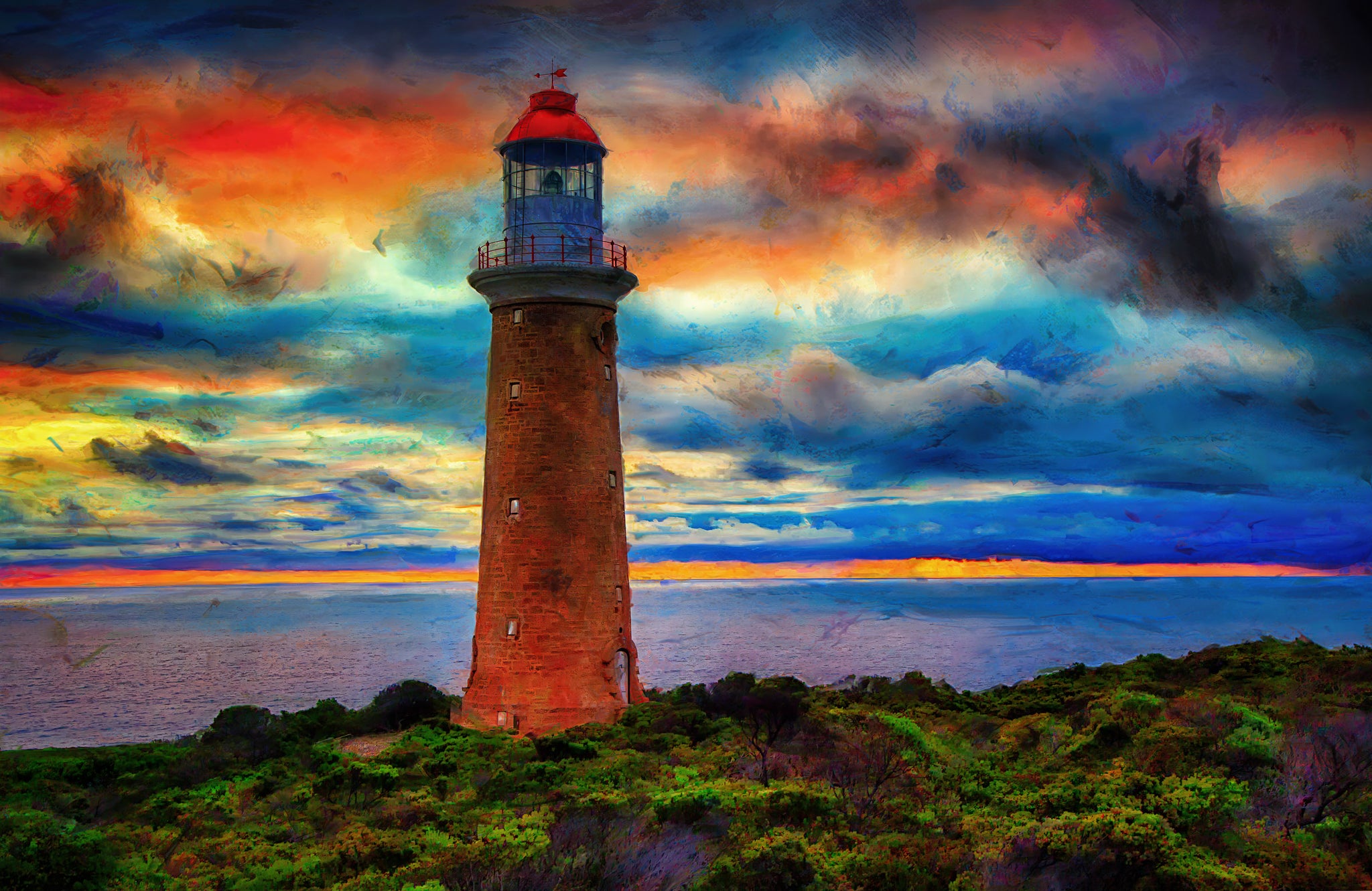 Stormfire Beacon – Kangaroo Island Lighthouse Sunset