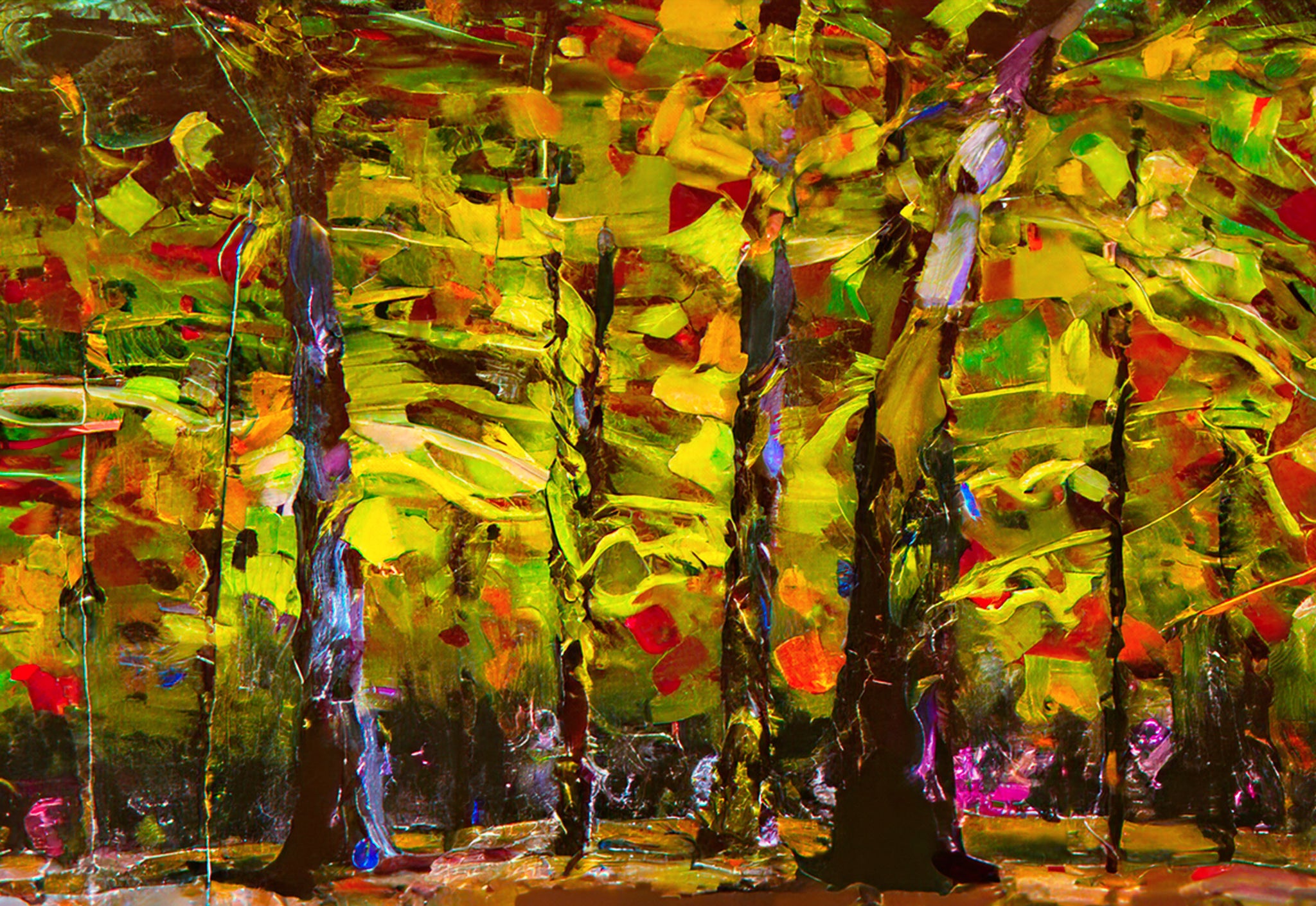 Autumn Grove — Kettle Moraine Abstract Forest