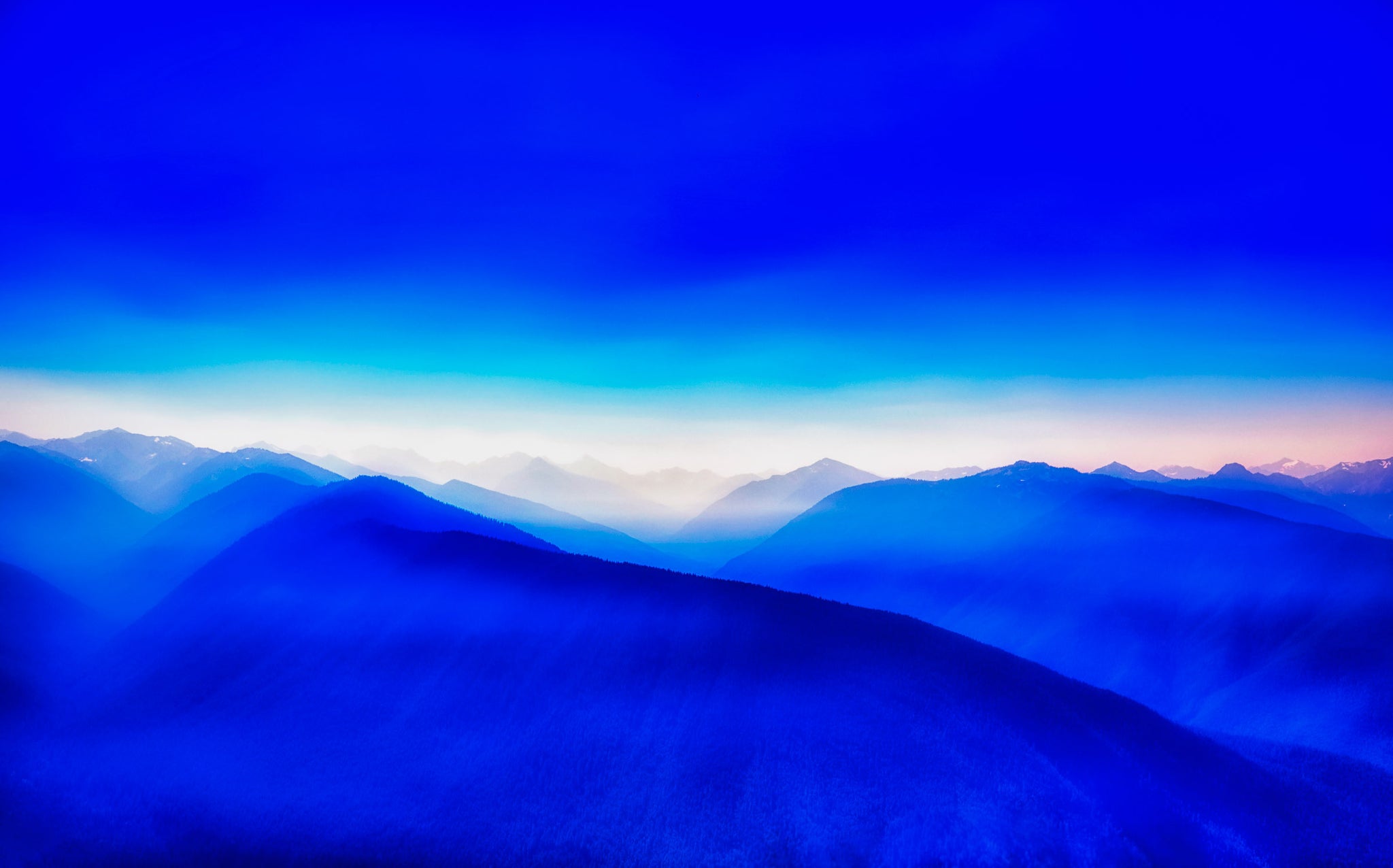Blue Hour Layers – Hurricane Ridge Mountain Vista