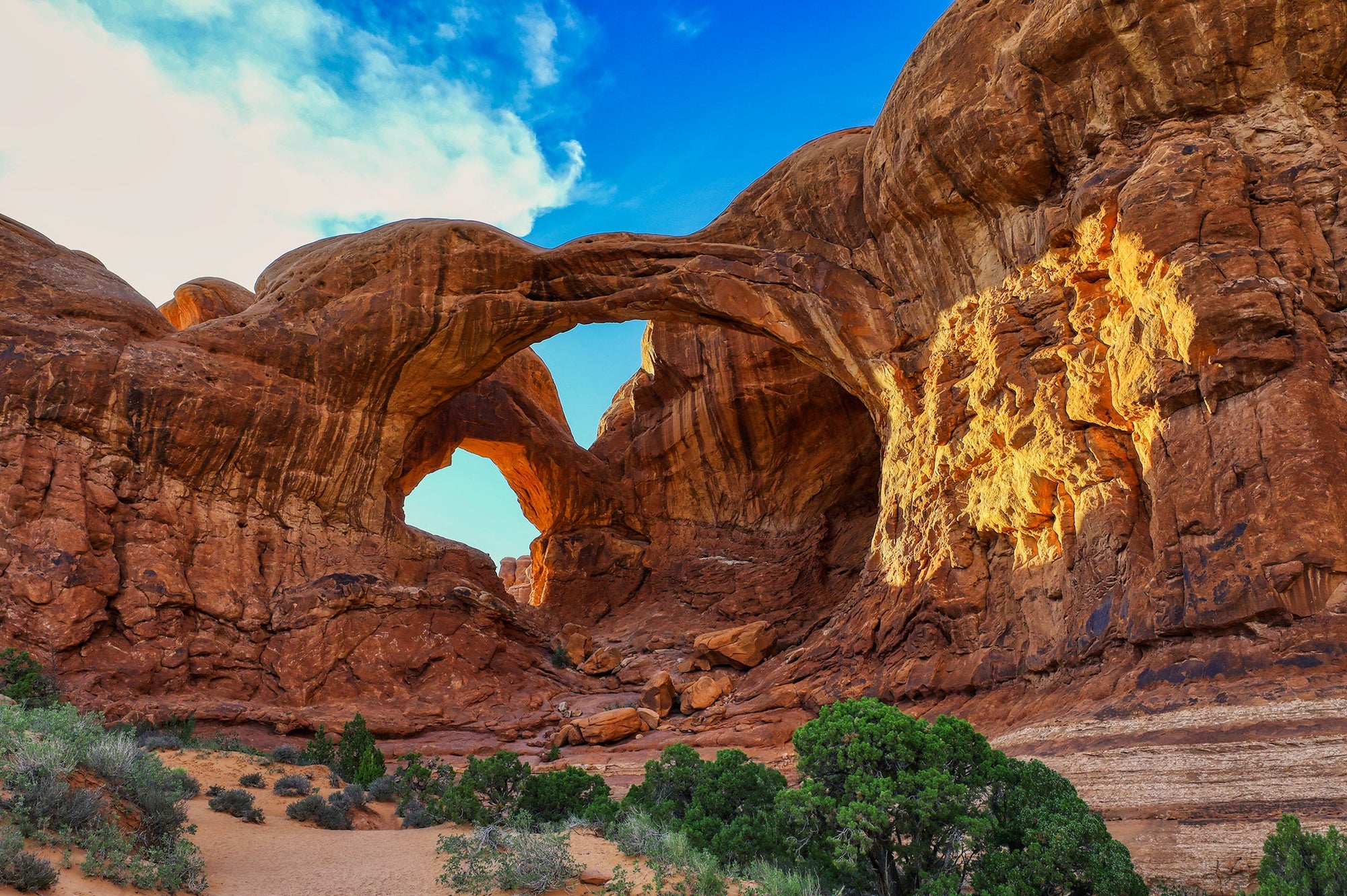 Double Arch - Arches National Park Photograph Bob Hundt Photography 
