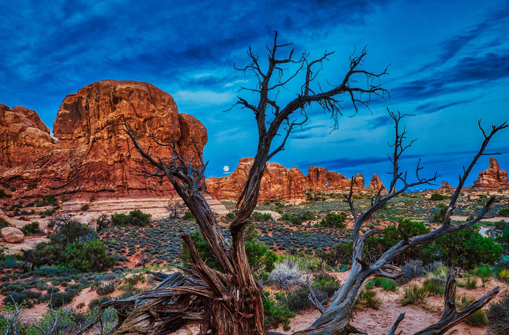 Full Moon 1 - Arches National Park Photograph Bob Hundt Photography 