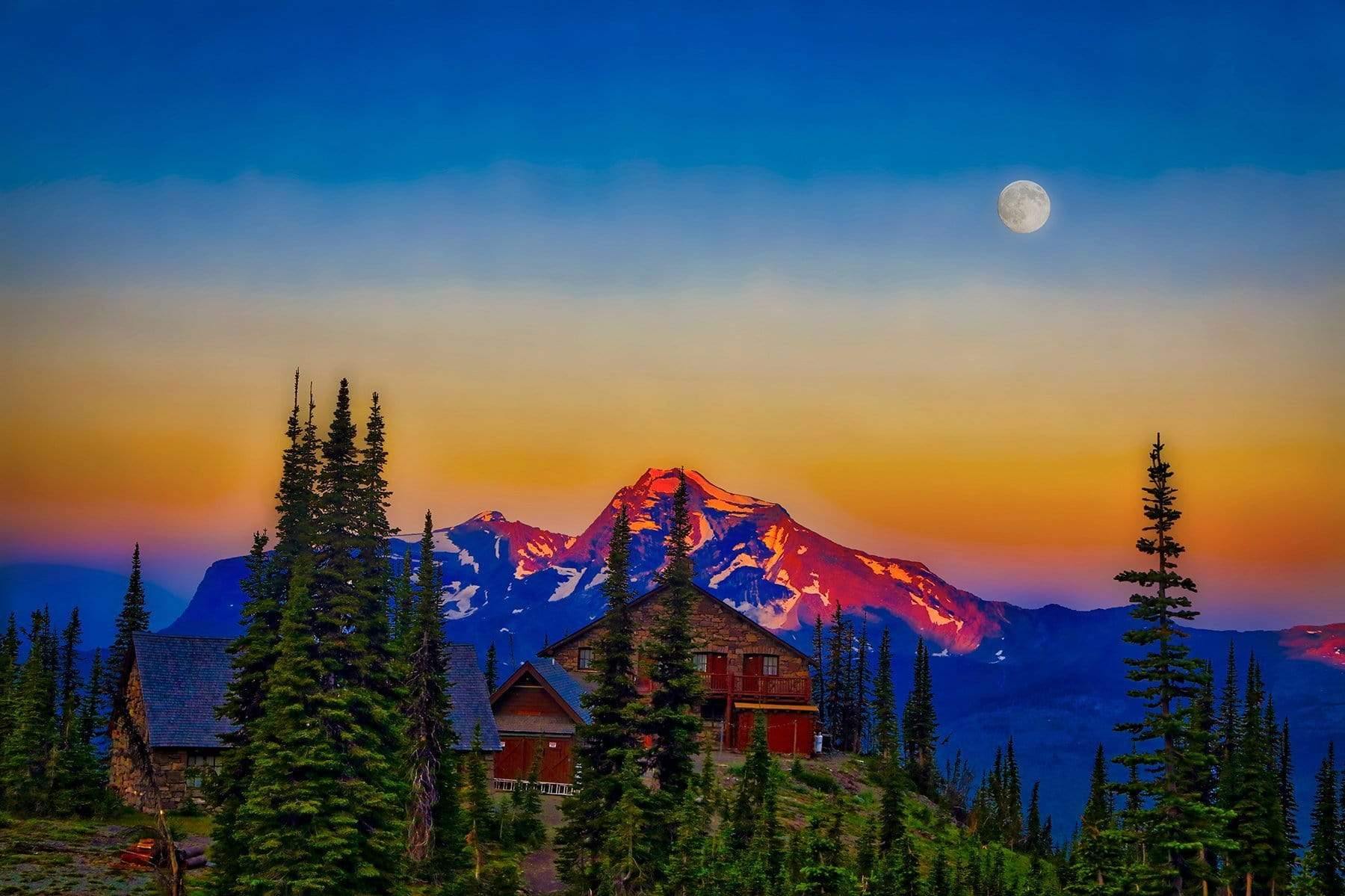 Granite Peak Chalet - Glacier National Park, Montana Photograph Bob Hundt Photography 