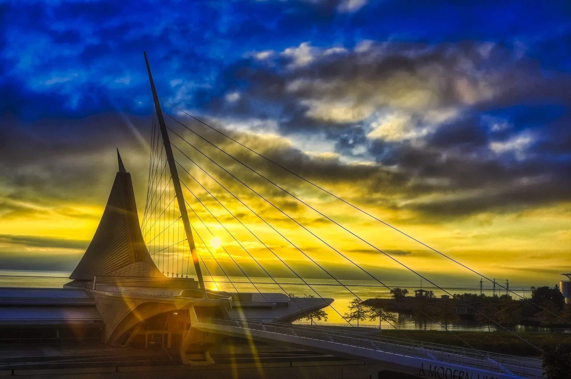 Milwaukee Art Museum at Sunrise 2 Photograph Bob Hundt Photography 