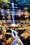 Rainbow Falls - The Great Smoky Mountain National Park Photograph Bob Hundt Photography 