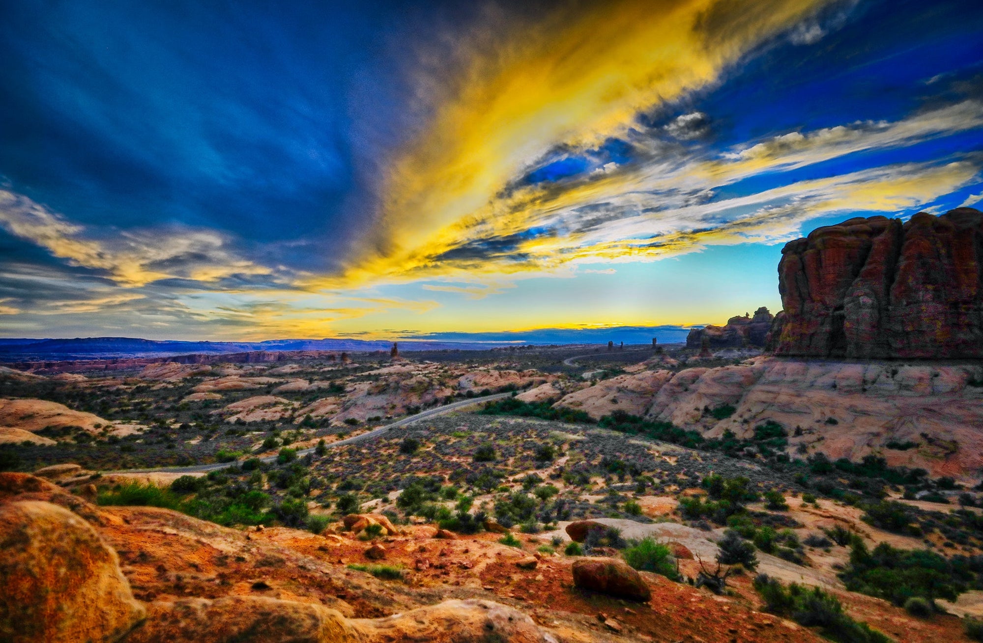 Sunset 2 - Arches National Park Photograph Bob Hundt Photography 